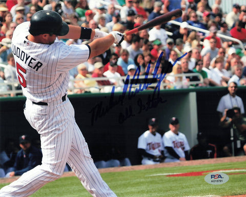 MICHAEL CUDDYER signed 8x10 photo PSA/DNA Minnesota Twins Autographed