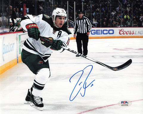 Zach Parise signed 8x10 photo PSA/DNA Minnesota Wild Autographed