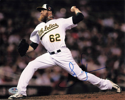 Sean Doolittle signed 8x10 photo PSA/DNA Oakland Athletics Autographed