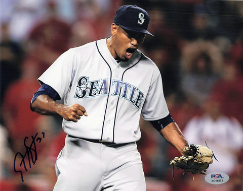 EDWIN DIAZ signed 8x10 photo PSA/DNA Seattle Mariners Autographed