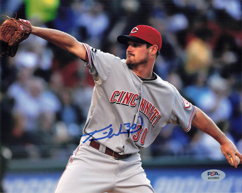 Travis Wood signed 8x10 photo PSA/DNA Cincinnati Reds Autographed