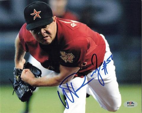 WANDY RODRIGUEZ signed 8x10 photo PSA/DNA Houston Astros Autographed