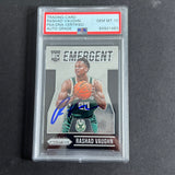 2015-16 Panini Prizm Emergent #19 Rashad Vaughn Signed Card AUTO 10 PSA Slabbed RC Rookie