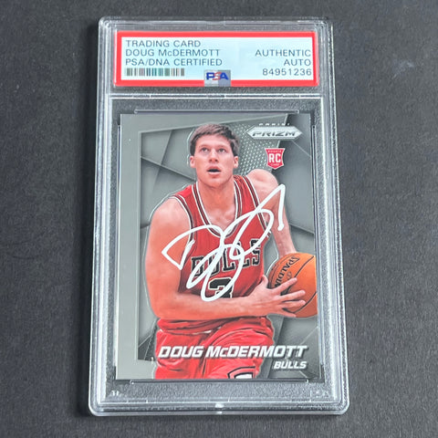 2014-15 Panini Prizm #261 Doug McDermott Signed Card AUTO PSA Slabbed RC Bulls