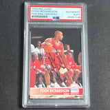 1993-94 Skybox #336 Jerome Richardson Signed Card AUTO PSA Slabbed Clippers