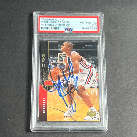 1993-94 Upper Deck #252 Jerome Richardson Signed Card AUTO PSA Slabbed Clippers