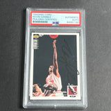 1993-94 Upper Deck #330 Kevin Gamble Signed Card AUTO PSA Slabbed Heat