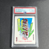 1992 Skybox #372 Ime Udoka Signed Card AUTO PSA Slabbed Blazers