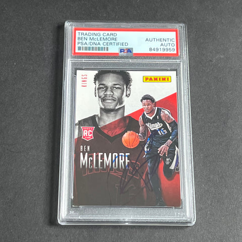 2014-15 Panini #R13 Ben McLemore Signed Card AUTO PSA Slabbed RC Kings