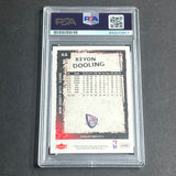 2008-09 NBA Fleer #66 Keyon Dooling Signed Card AUTO PSA Slabbed Nets