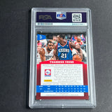 2013-14 Panini Basketball #57 Thaddeus Young Signed Card AUTO PSA Slabbed 76ers