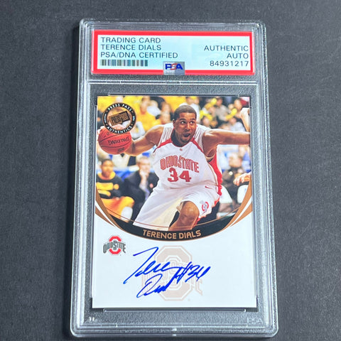 2006 Press Pass Terence Dials Signed Card AUTO PSA Slabbed Ohio State