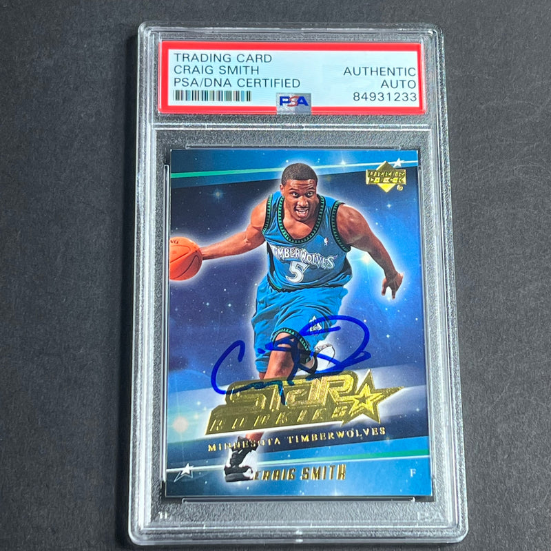 2006-07 Upper Deck #234 CRAIG SMITH Signed Card AUTO PSA Slabbed Timberwolves