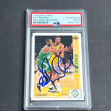 1991-92 Upper Deck #129 Ed Pinckney Signed Card AUTO PSA Slabbed Celtics