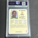 1989-90 NBA Hoops #298 Jay Humphries Signed Card AUTO PSA Slabbed Bucks