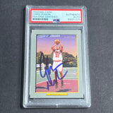 2006-07 Topps Turkey Red #65 Chris Duhon Signed Card AUTO PSA Slabbed Bulls