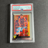 2020-21 Panini Flux #216 Killian Hayes Signed Card AUTO PSA Slabbed RC Pistons