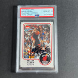 2002-03 Fleer Platinum #82 Malik Allen Signed Card AUTO 10 PSA Slabbed Heat