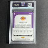 2019-20 NBA Hoops #5 Alex Caruso Signed Card AUTO PSA Slabbed Lakers