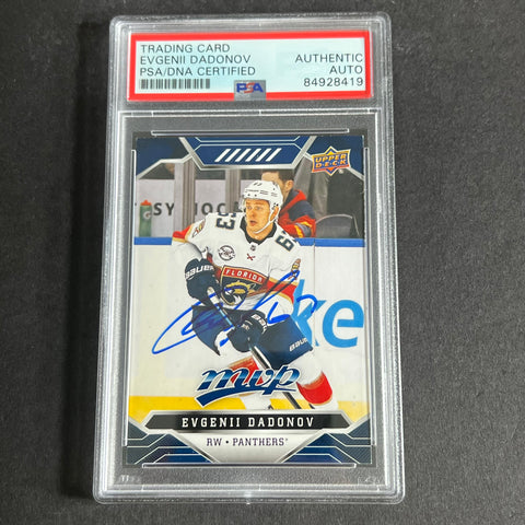 2019-20 Upper Deck MVP Hockey #146 Evgenii Dadonov Signed Card AUTO PSA Slabbed Panthers