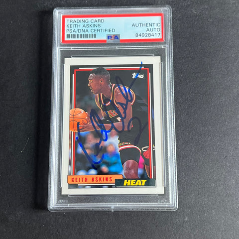 1993-94 Topps #273 Keith Askins Signed Card AUTO PSA Slabbed Heat