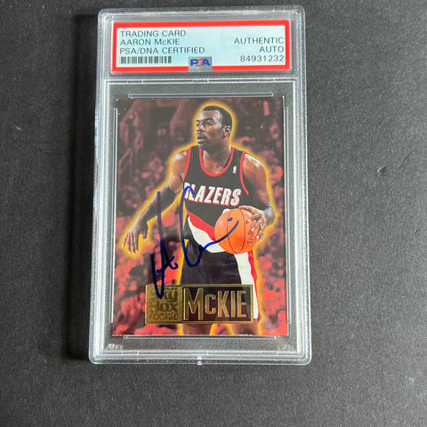 1994-95 Skybox Rookie #276 Aaron McKie Signed Card AUTO PSA Slabbed Blazers