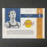 2010-11 Panini National Treasures All Decade #4 Jerry West Card Lakers 15/25