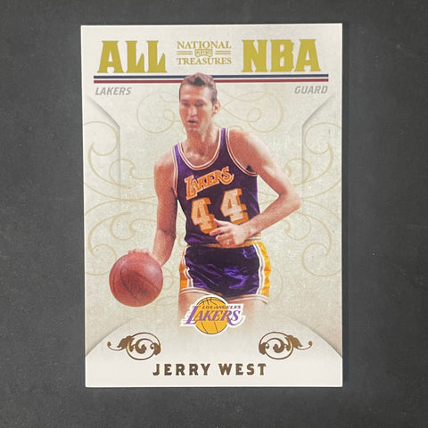 2010-11 Panini National Treasures All NBA #3 Jerry West Card Lakers 11/25