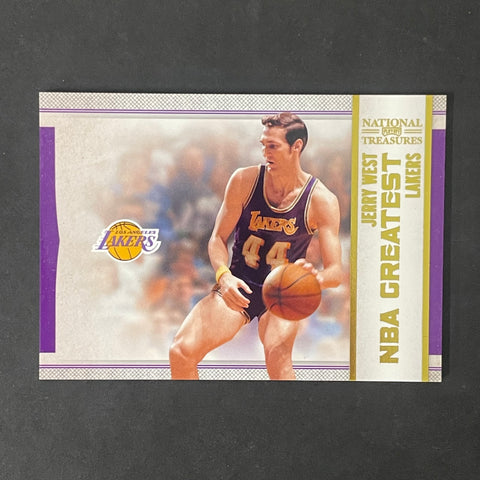 2010-11 Panini National Treasures #28 Jerry West Card Lakers 17/25