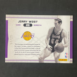 2010-11 Panini National Treasures #28 Jerry West Card Lakers 17/25