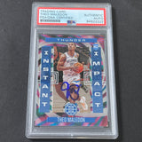 2020-21 Panini Illusions #15 Theo Maledon Signed Card AUTO PSA Slabbed Thunder