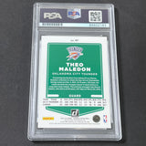 2021-22 Panini Donruss #47 Theo Maledon Signed Card AUTO 10 PSA Slabbed Thunder