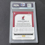 2019-20 NBA Hoops Premium #101 Derrick Jones Jr. Signed Card AUTO 10 PSA Slabbed Heat