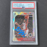 2019-20 NBA Hoops Premium #101 Derrick Jones Jr. Signed Card AUTO 10 PSA Slabbed Heat