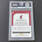 2019-20 NBA Hoops Premium #101 Derrick Jones Jr. Signed Card AUTO 10 PSA Slabbed Heat