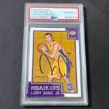 2015-16 NBA Hoops #291 Larry Nance Jr. Signed Card AUTO 10 PSA Slabbed Lakers