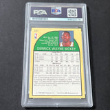1990 NBA Hoops #281 Derrick McKey Signed Card AUTO 10 PSA Slabbed Supersonics