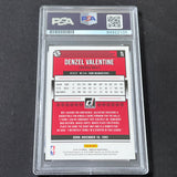 2020-21 Donruss #78 Denzel Valentine Signed Card AUTO 10 PSA Slabbed Bulls