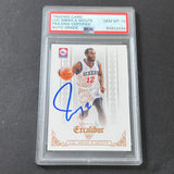 2014-15 Panini Excalibur #26 Luc Mbah a Moute Signed Card AUTO PSA Slabbed Sixers