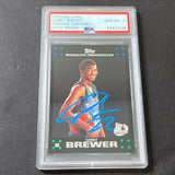 2007-08 Topps 50th Anniversary #117 Corey Brewer Signed Card AUTO GRADE 10 PSA Slabbed Timberwolves