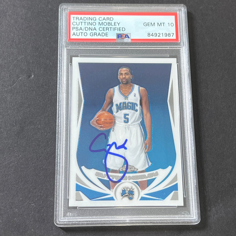 2004-05 Topps Chrome #124 Cuttino Mobley Signed Card AUTO 10 PSA Slabbed Magic