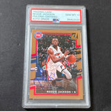 2017-18 Panini Donruss #41 Reggie Jackson Signed Card Auto 10 PSA/DNA Slabbed Pistons