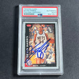 2008-09 Fleer Basketball #65 Devin Harris Signed Card AUTO PSA Slabbed Nets