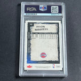 2008-09 Fleer #10 Jason Maxiell Signed Card AUTO PSA Slabbed Pistons