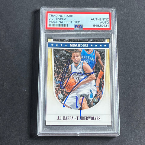 2011-12 NBA Hoops #35 JJ Barea Signed Card AUTO 10 PSA/DNA Slabbed Timberwolves