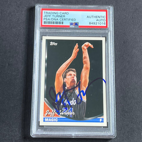 1993-94 Topps #68 Jeff Turner Signed Card AUTO PSA Slabbed Magic