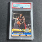 2010-11 Donruss #35 Amir Johnson Signed Card AUTO PSA Slabbed Raptors