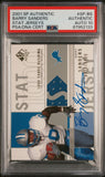 2001 SP Authentic Stat Jerseys #SP-BS Barry Sanders Signed PSA Authentic AUTO 10 Slabbed Lions