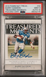 2019 Panini National Treasures Treasured Moments #42 Barry Sanders Signed Card PSA 9 AUTO 10 Slabbed Lions