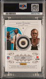 2010 Playoff National Treasures Emblems/Hall-Material #8 Barry Sanders Signed PSA NM-MT 8 AUTO 10 Slabbed Lions